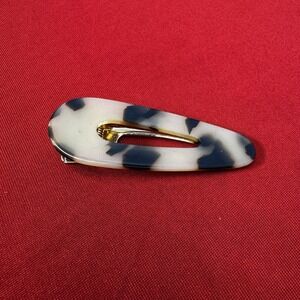 Tortoise Shell Gold Hair Clip Teethed
